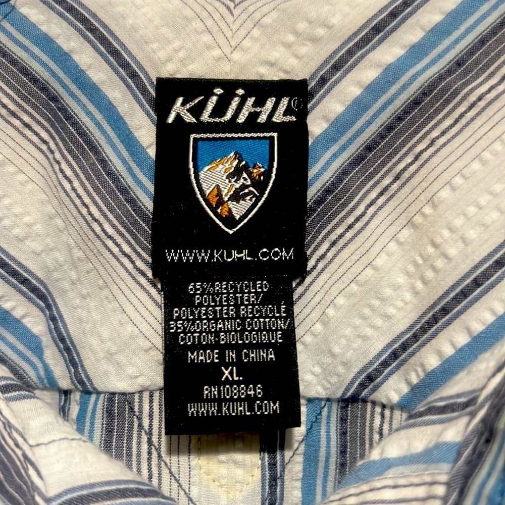 Men’s XL short sleeve shirt. Genuine Kuhl .